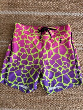 Tucann Mirage Pulse Neon Print Swim Shorts
